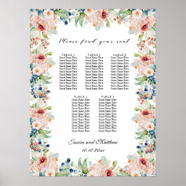 Poster Watercolor Floral 5 Mesas