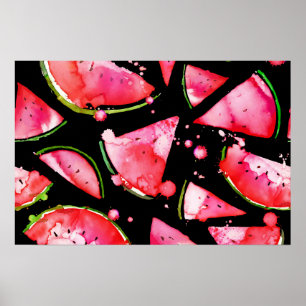 Poster Watercolor Melancia 2