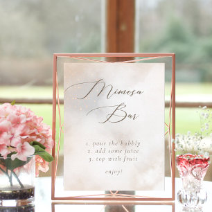 Poster Watercolor No Chá de panela Mimosa Da Nuvem 9