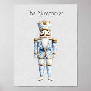 Poster Watercolor Nutcracker Natal