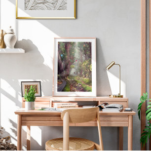 Poster Watercolor Rock Wall Art