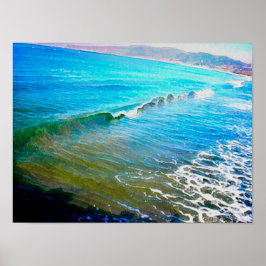 Poster Watercolor Waves