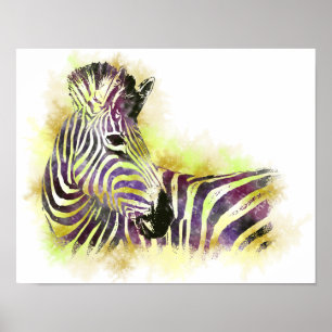 Póster Watercolor Zeba