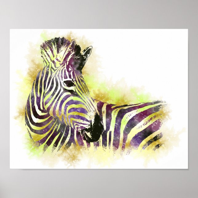 Póster Watercolor Zeba (Frente)