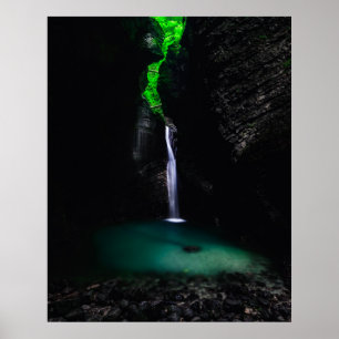 Poster Waterfall Kozjak em toda a sua glória