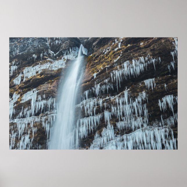 Poster Waterfall Peričnik em Mojstrana, Eslovênia (Frente)