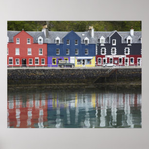 Póster Waterfront, Tobermory, ilha de Mull, Escócia,