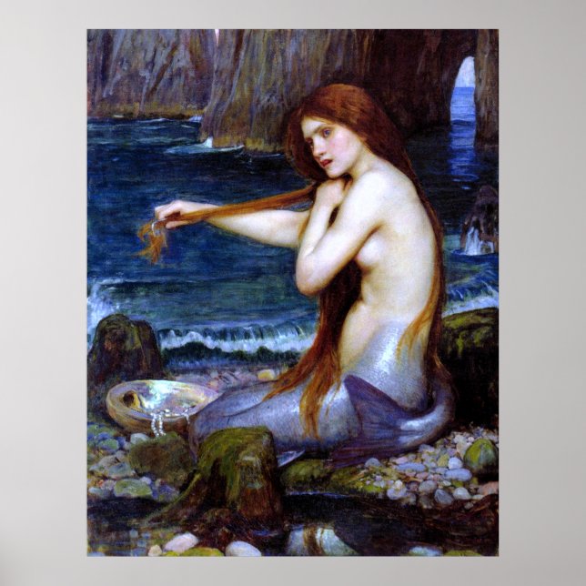 Poster Waterhouse: A Sereia (Frente)