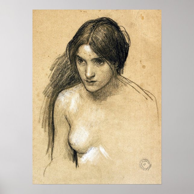 Poster Waterhouse - Hylas E Ninfas (Estudo) (Frente)