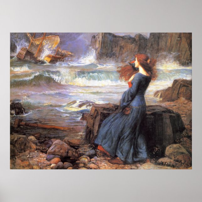 Poster Waterhouse Miranda-The Tempest (Frente)