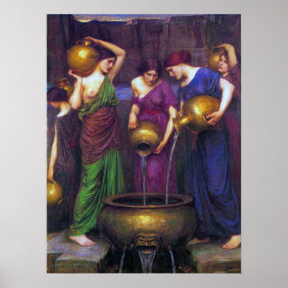 Póster Waterhouse Painting The Danaïdes