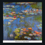 Póster Waterllies por Claude Monet<br><div class="desc">Esta pintura intitulada Waterlillies, de Claude Monet, é feita pelo famoso artista, Claude Monet. Sobre Claude Monet Claude Monet foi o fundador do estilo de pintura impressionista francês; Waterllies, de Claude Monet, o praticante mais consistente e prolífico da filosofia do movimento de expressar as percepções diante da natureza, especialmente as...</div>