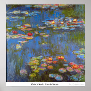 Póster Waterllies por Claude Monet
