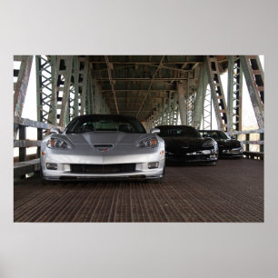 poster WaterMark-livre - ZR1 e 2 Z06 Corvetas
