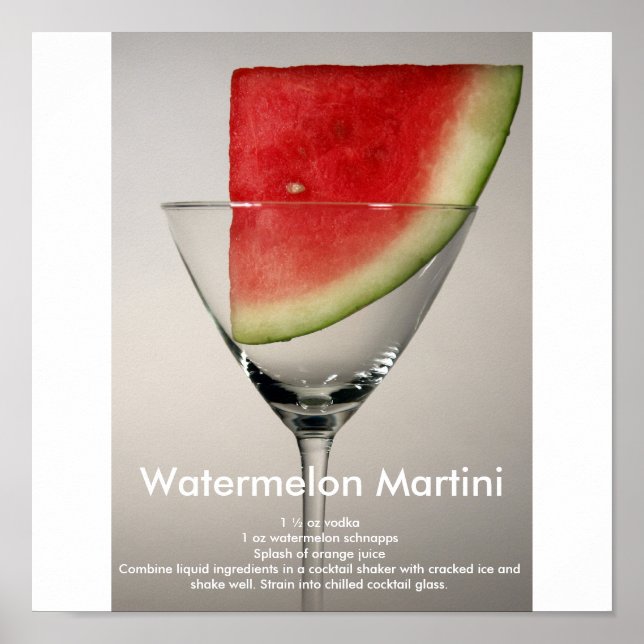 Póster Watermelon Martini (Frente)