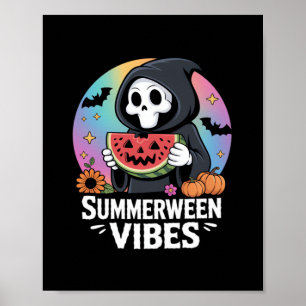 Poster Watermelon Summerberry Skeleton Vibes