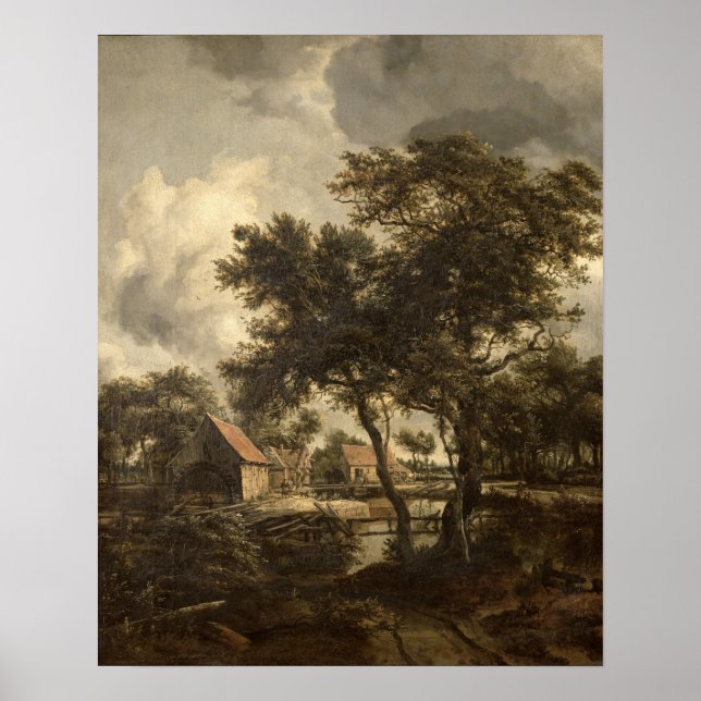 Póster Watermill, c.1660 (Frente)