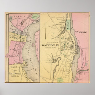 Póster Waterville, Co Kennebec