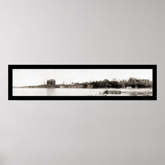 Poster Waterville Maine Foto 1909 (Frente)