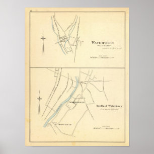 Póster Waterville, S de Waterbury