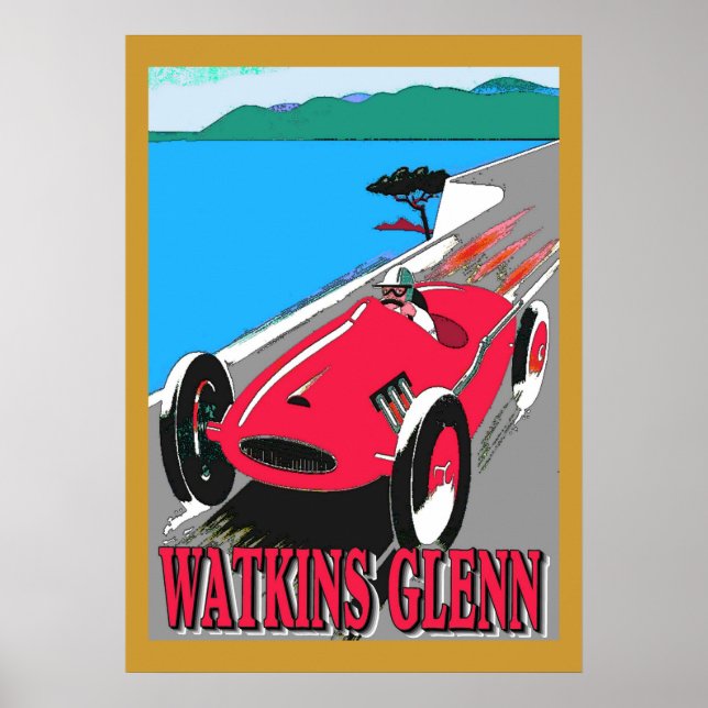 Póster Watkins Glenn Racing (Frente)