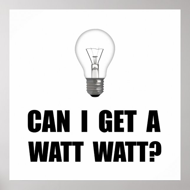 Poster Watt Watt Light Bulb (Frente)