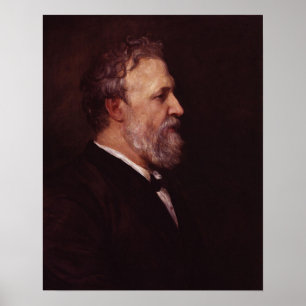 Poster Watts - Retrato De William Morris 1870