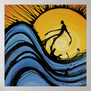 Póster WaveRunner (impressão) por Nathan Jalani Taylor