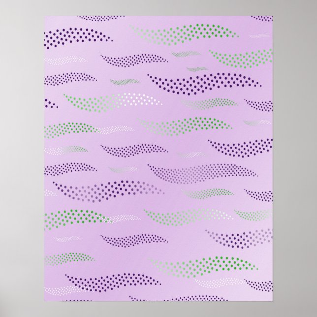 Poster Waves Tiger (padrão estilizado) 3 (Frente)