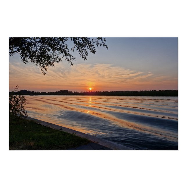 Póster Wavy sunset  (Frente)