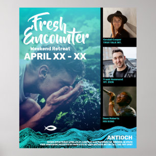 Poster Wavy Watts Jesus Fish