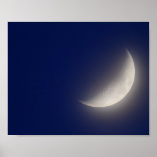 Poster Waxing crescent moon
