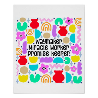 Póster Waymaker Miracle Digital Art Poster