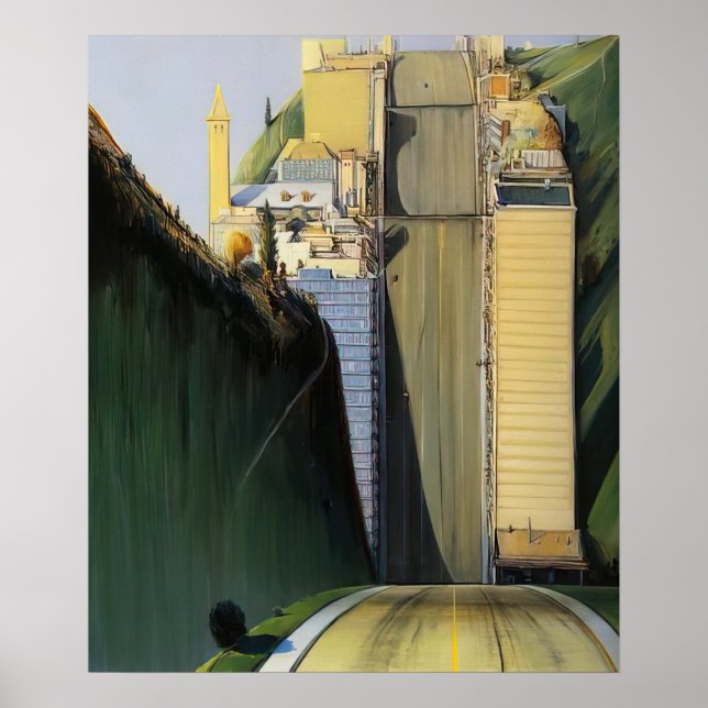 Poster wayne thiebaud - park place 1993 (Frente)