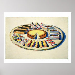 Poster wayne thiebaud - pastelarias francesas 1963
