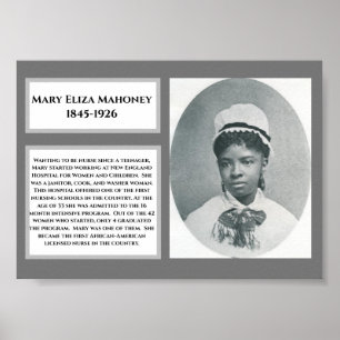 Poster #WCW Mary Eliza Mahoney African American Nurse