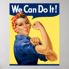 Poster We Can Do It! Rosie the Riveter