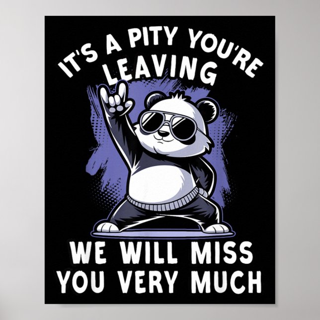 Poster We`ll Miss You Farewell Coworker, Office Sendoff & (Frente)
