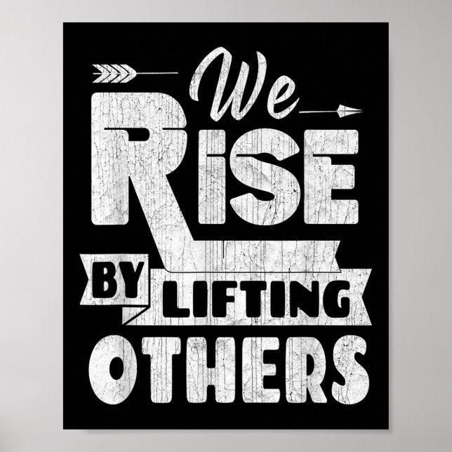 Poster We Rise By Lifting Others Insrational &amp; Motiva (Frente)