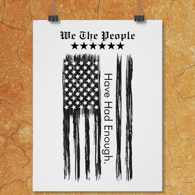 Póster We The People Distressed Flag Vertical (Criador carregado)