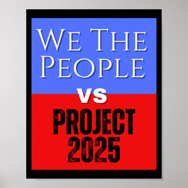 Poster We The Pessoas Vs Project 2025 Save Democracy Poli (Frente)
