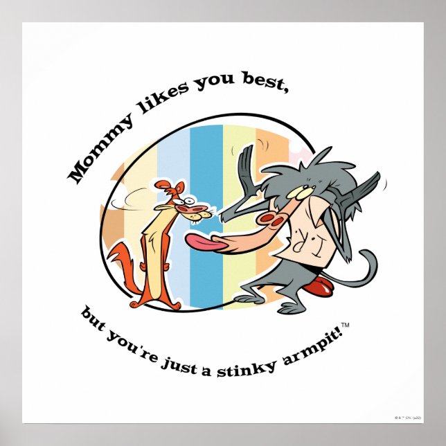 Poster Weasel & Baboon "A Mamãe gosta mais de você" (Frente)