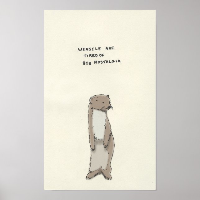 Póster weasel trivia (Frente)