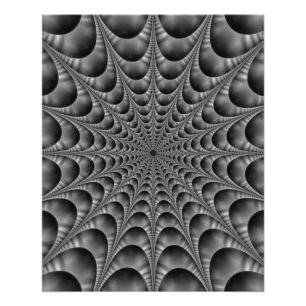 Póster Web em preto e branco