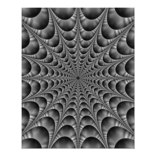 Póster Web em preto e branco (Frente)