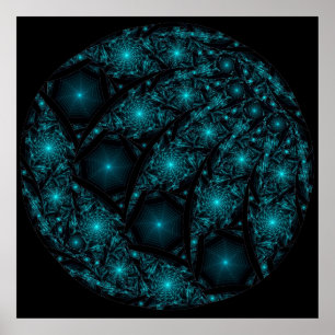 Póster Web planetária