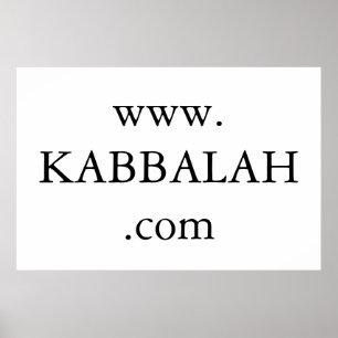 Póster Web site do kabbalah