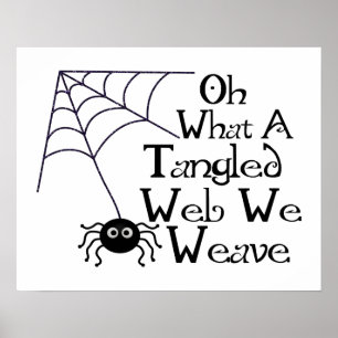 Póster Web spider Tangled