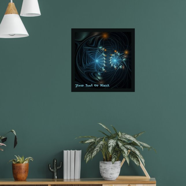 Poster Webs de Aranha Metálica (Sala de Estar 1)