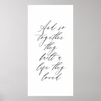 Poster Wedding Banner – Modern Wedding Decor & Photo